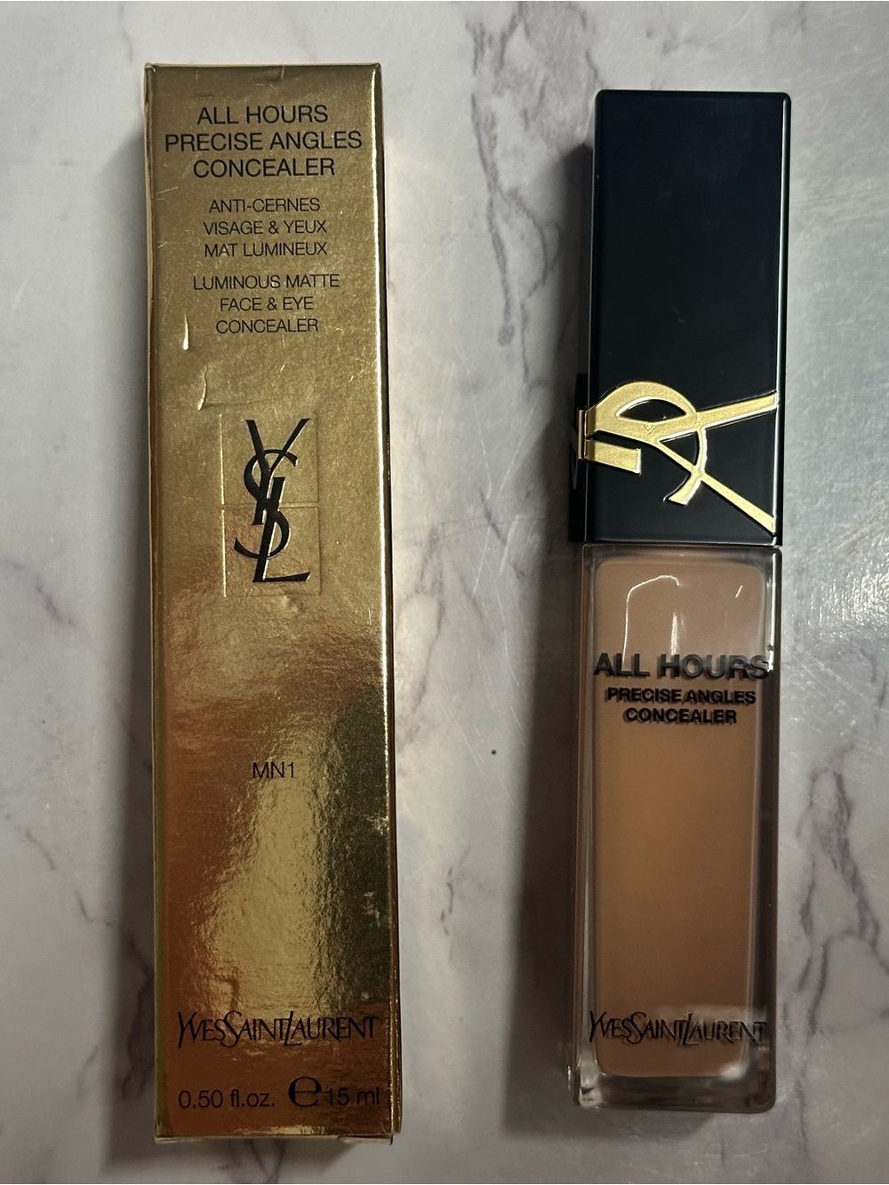 Yves Saint Laurent All Hours Precise Angles Concealer - Beige and Gold Accents